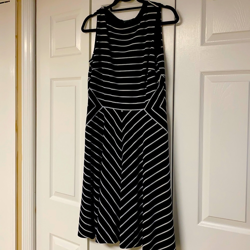 Ralph Lauren Dress Navy w/ stripes sz14